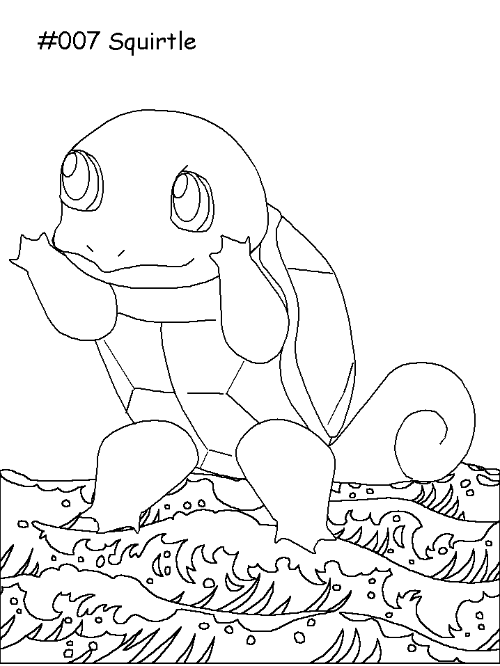coloriage pokemon carapuce squirtle